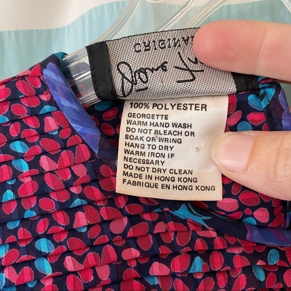 Diane Fres Vintage Dress 1980’s Graphics Sz Medium - Picture 5 of 11